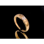 P485 Złoty pierścionek z cyrkoniami 585 /Jubi