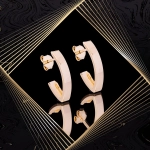 K1425 Złote kolczyki. Złote haczyki. 585