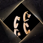 K1425 Złote kolczyki. Złote haczyki. 585