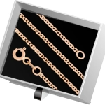 Ł191 Złoty łańcuszek. Gucci. 50 cm. 585