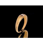 P485 Złoty pierścionek z cyrkoniami 585 /Jubi