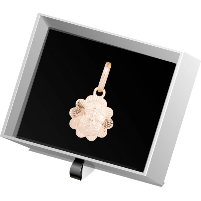 W731 Złoty medalik. Matka Boska z dzieciątkiem. 585