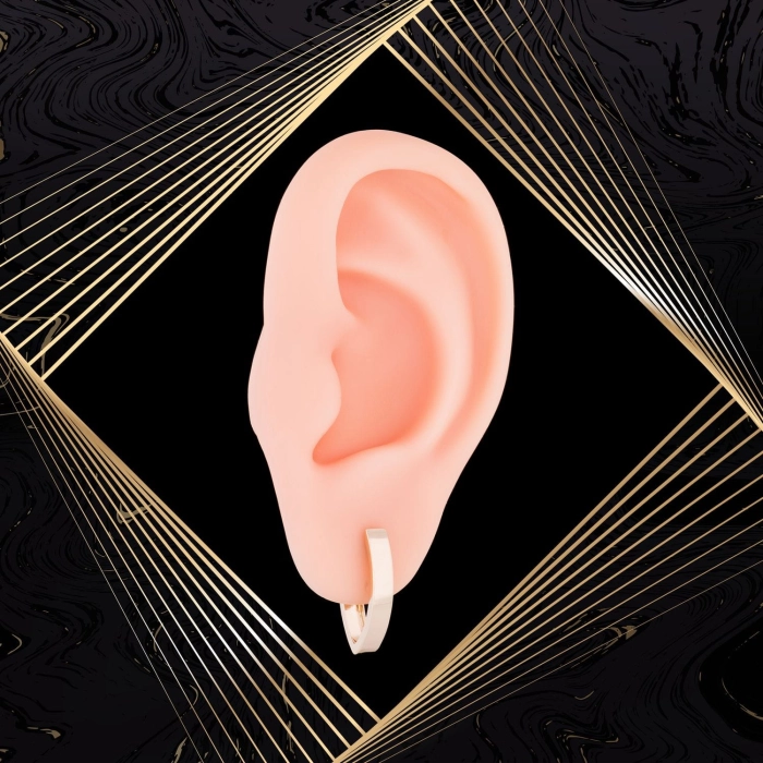 K1425 Złote kolczyki. Złote haczyki. 585