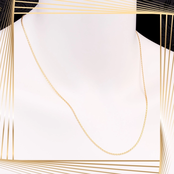 Ł191 Złoty łańcuszek. Gucci. 50 cm. 585