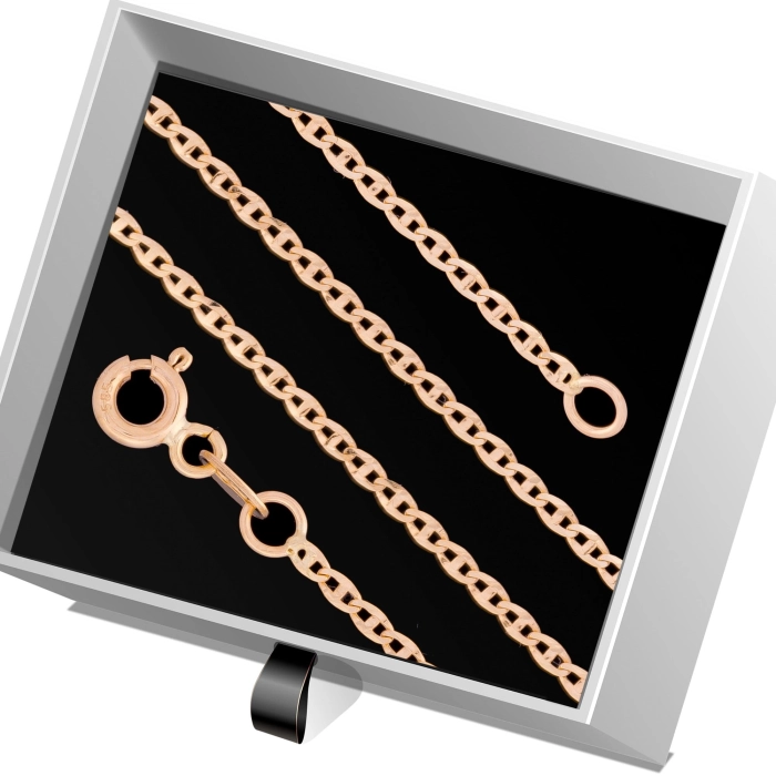 Ł191 Złoty łańcuszek. Gucci. 50 cm. 585