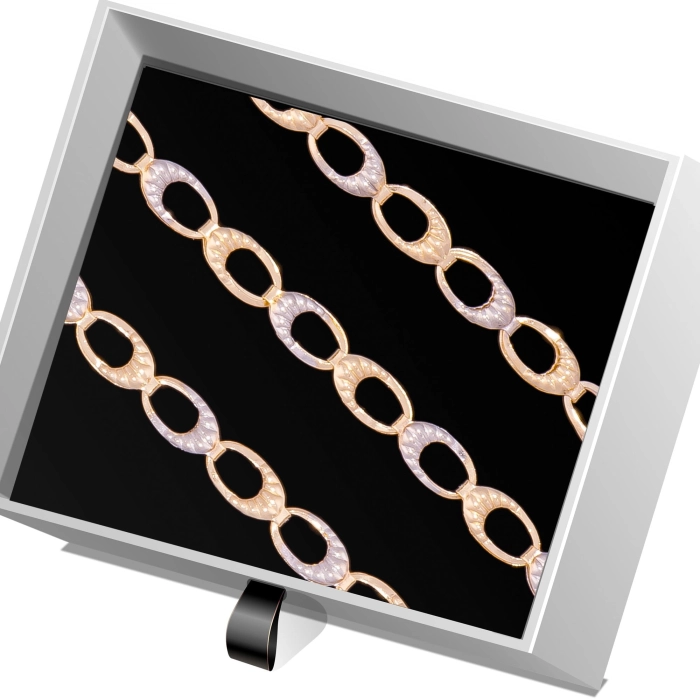 B353 Złota bransoletka. Elementowa. 585