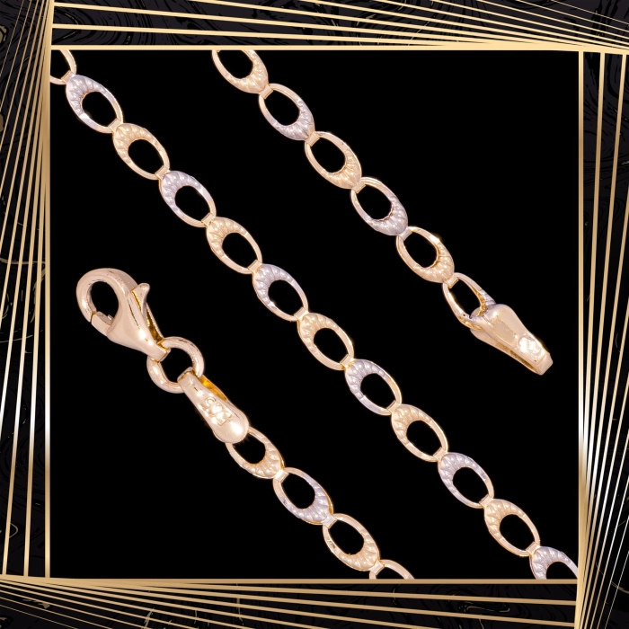 B353 Złota bransoletka. Elementowa. 585